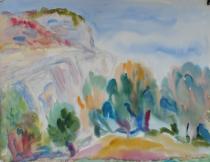 Пейзаж от Комщица, 1981